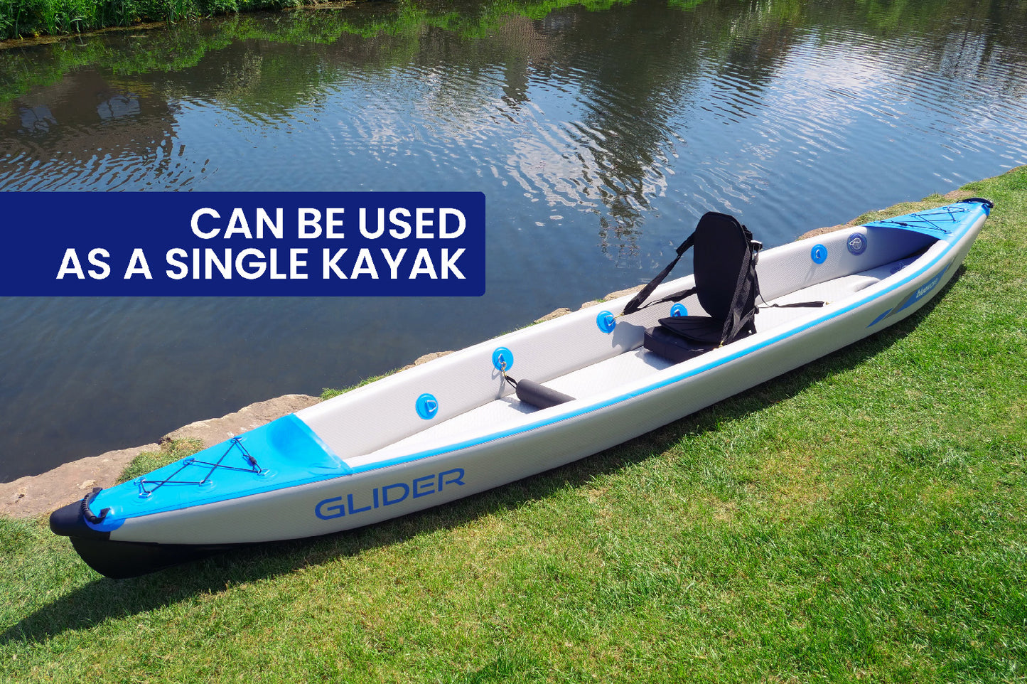 Bluewave - Glider Full Drop-Stitch Inflatable Kayak Package - KAYAK-BW-01/02-PK-iKAYAK