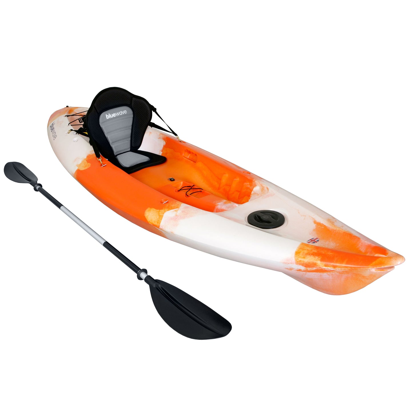 Bluewave Dart Single Kayak Package KAYAK-GK-05-PK ORANGEWHITE