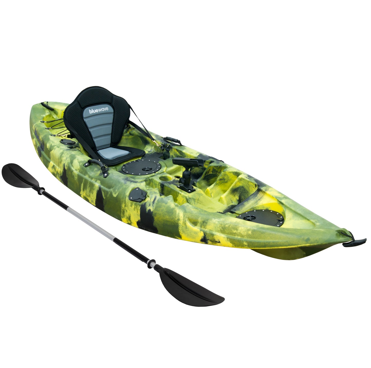 Bluewave Crest Sit On Top Fishing Kayak Package KAYAK-GK20-PK CAMO