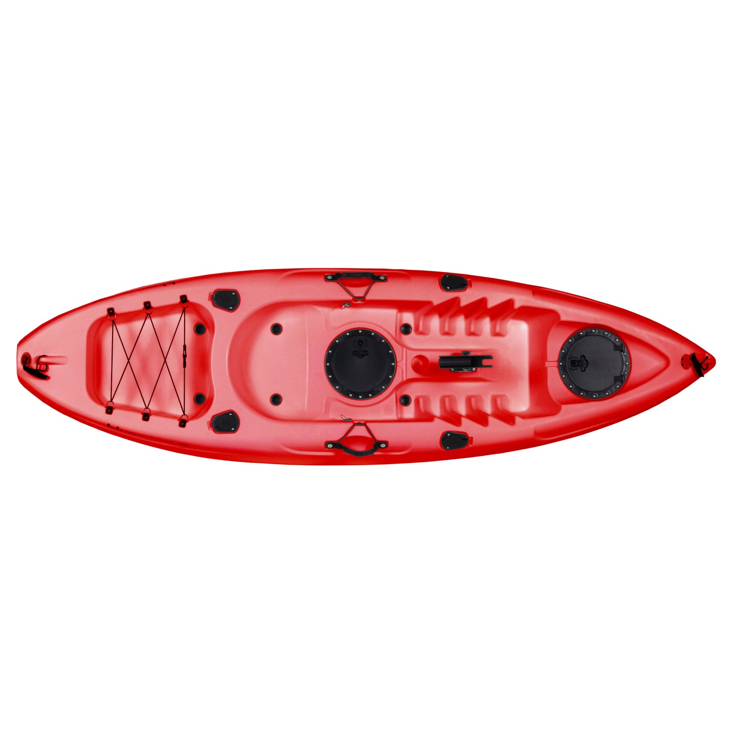 Bluewave Crest Sit On Top Fishing Kayak Package KAYAK-GK20-PK RED