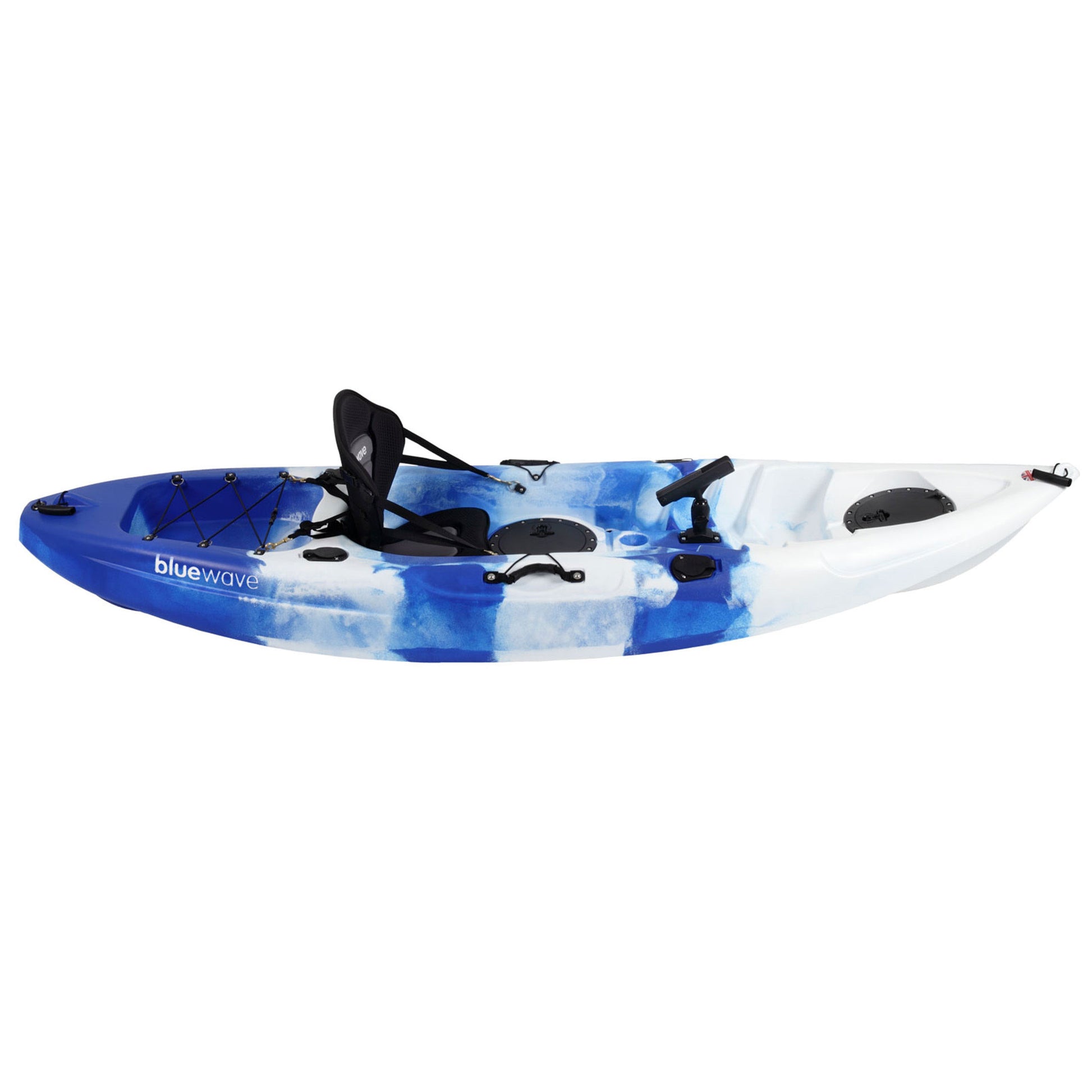 Bluewave Crest Sit On Top Fishing Kayak Package KAYAK-GK20-PK WHITE BLUE