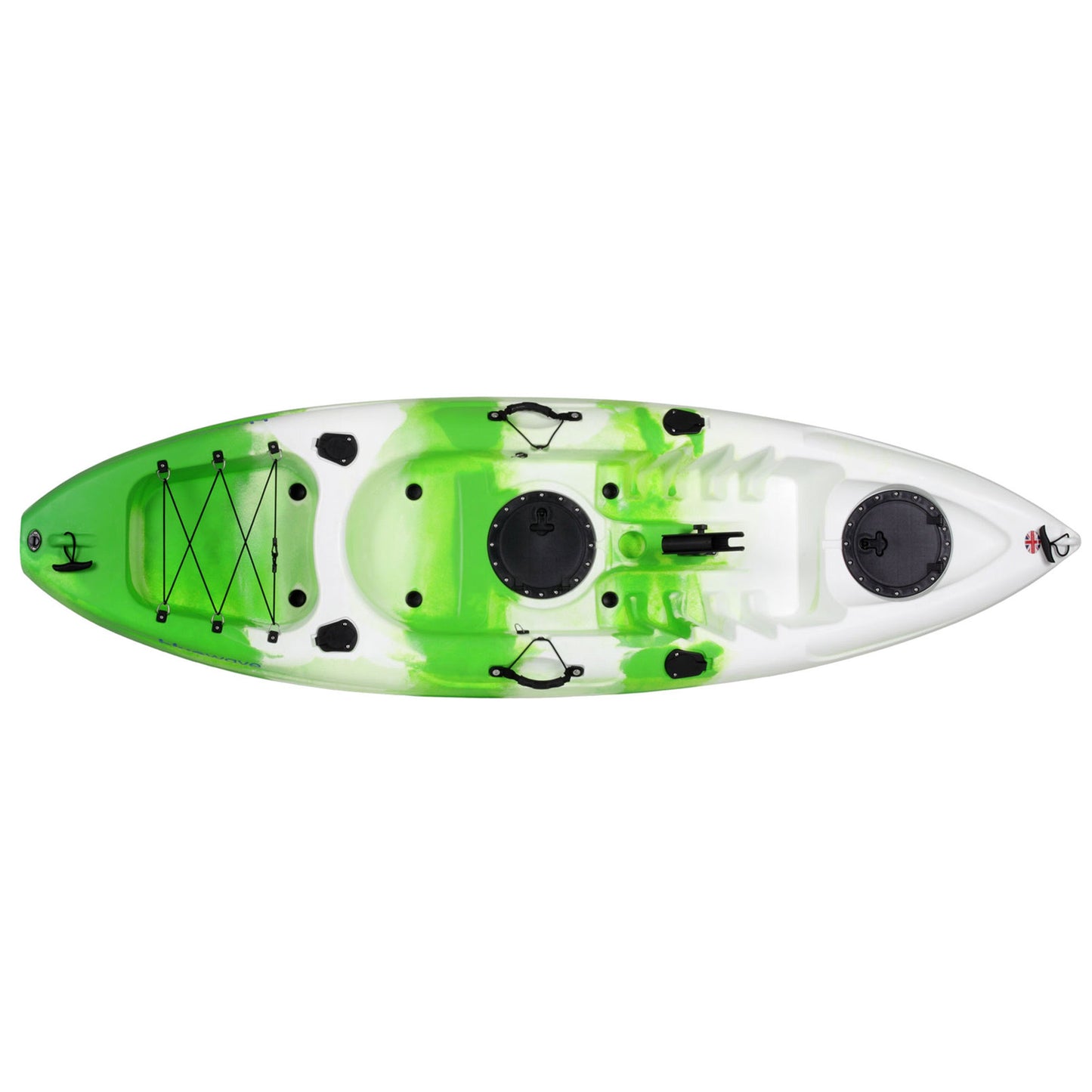 Bluewave Crest Sit On Top Fishing Kayak Package KAYAK-GK20-PK WHITE GREEN