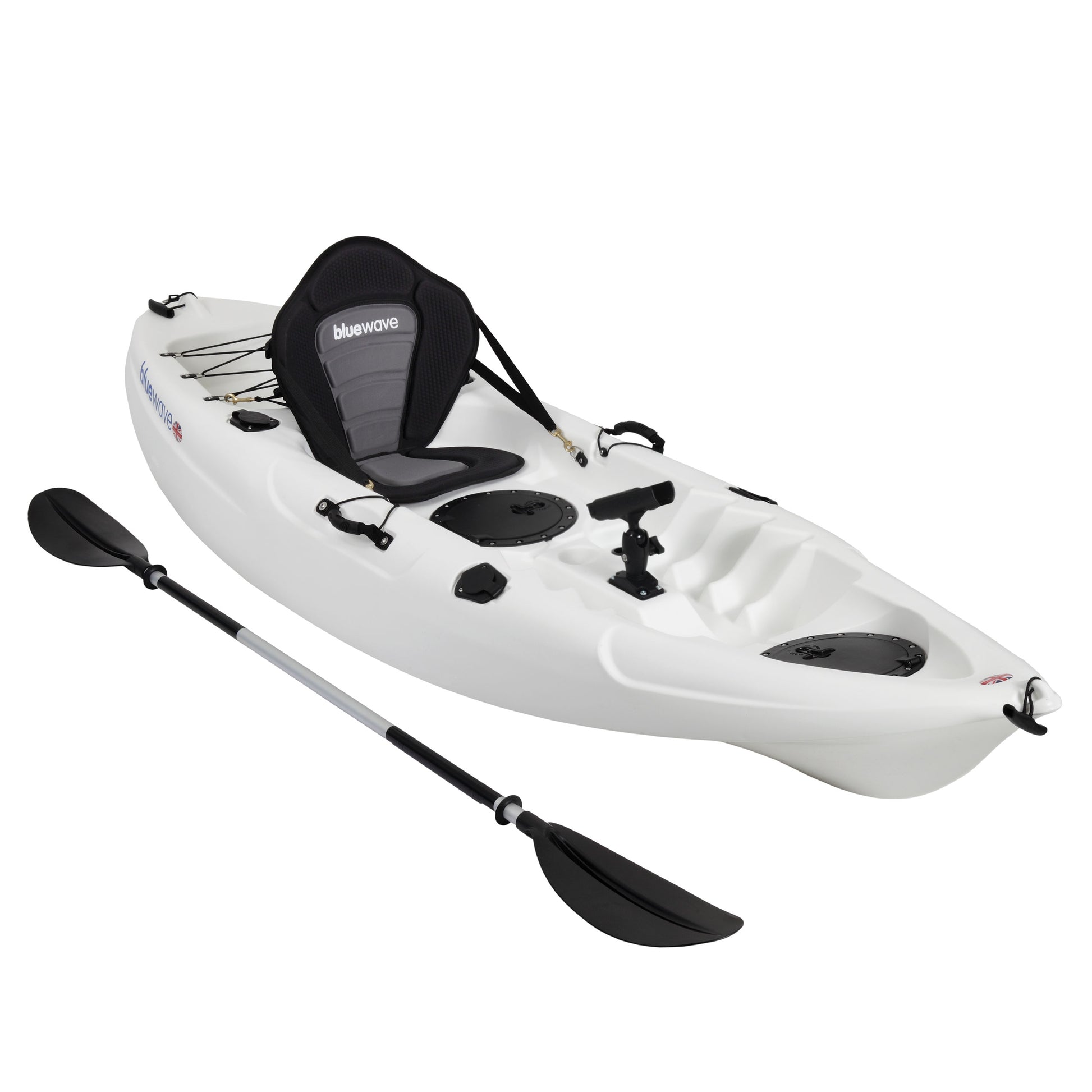 Bluewave Crest Sit On Top Fishing Kayak Package KAYAK-GK20-PK WHITE