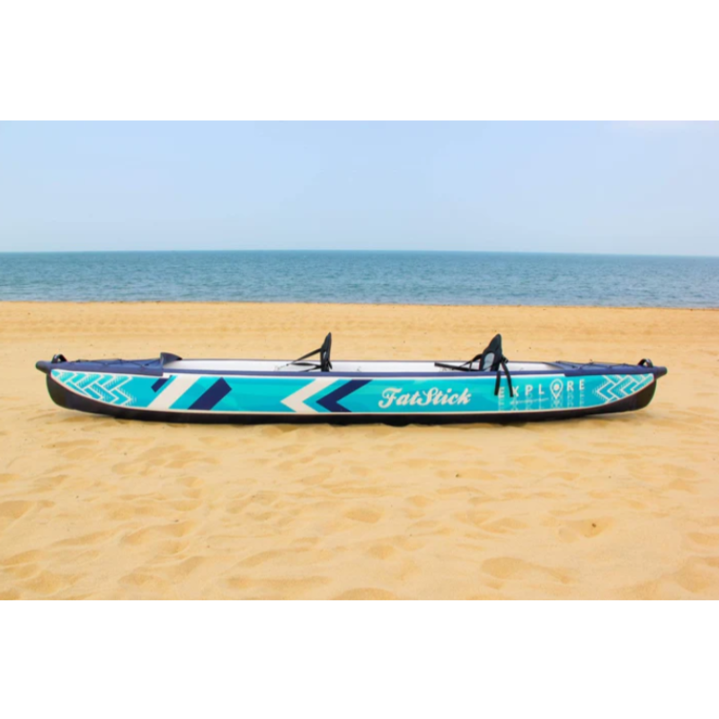 FatStick Inflatable 1 & 2 Person Drop Stitch Kayak Package Canoe iKayak FSK1000-2