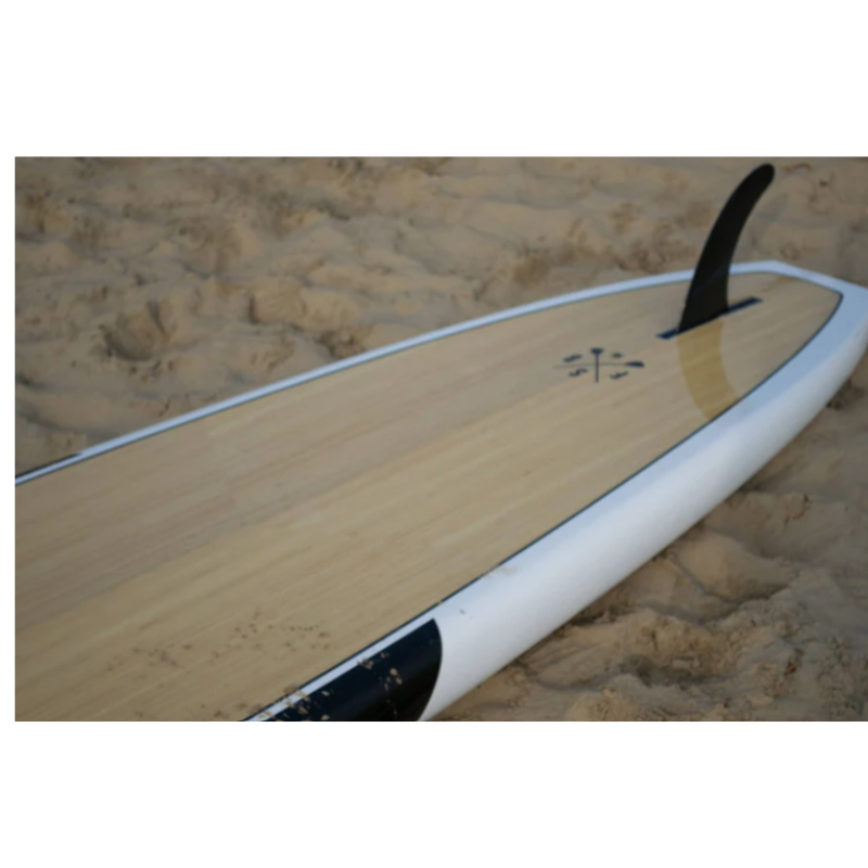 FatStick Open Ocean Bamboo Hard SUP Tourer Paddle Board 12'6ft Package FSHB1011-C