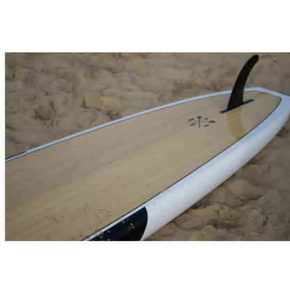 FatStick Open Ocean Bamboo Hard SUP Tourer Paddle Board 12'6ft Package FSHB1011-C