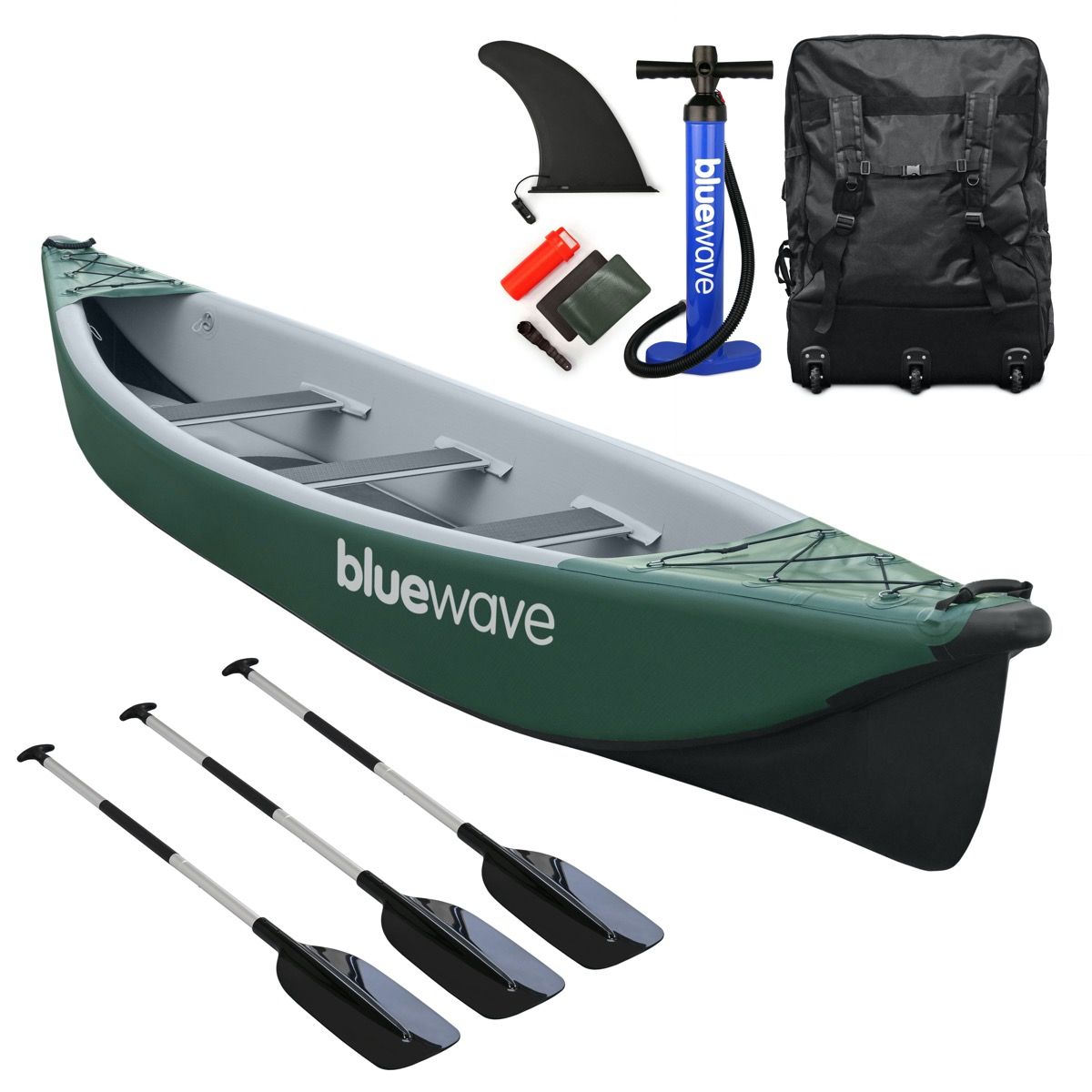 Bluewave InflatableCanadianCanoePackage-16Foot-FullDrop Stitch