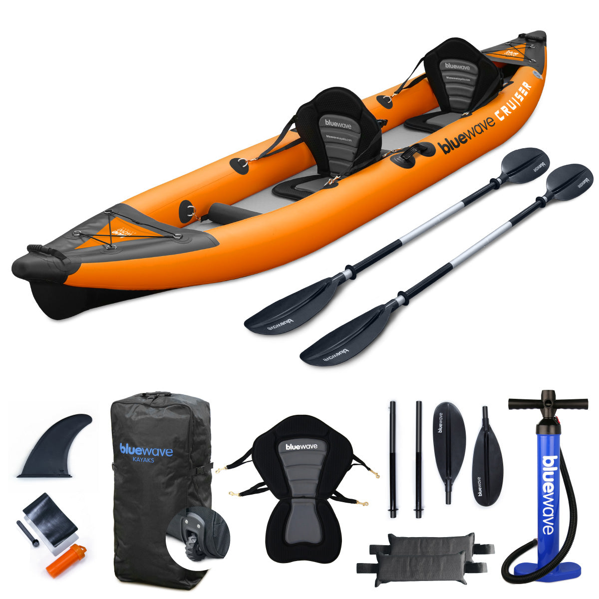 Bluewave - Cruiser Double Inflatable Kayak Package KAYAK-CRUISER-PK-2